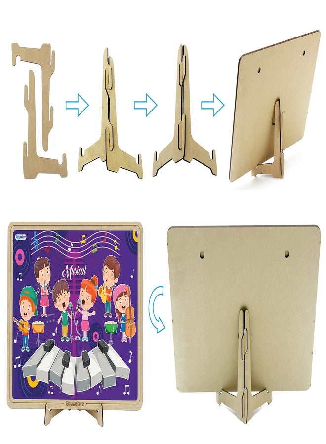 Eduketive مجموعة ألغاز الصور المقطوعة الموسيقية من Eduketive PuzzleDecor، 6 قطع، 40 قطعة، هدية مثالية لأعياد الميلاد - Image 3